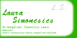 laura simoncsics business card